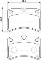 BOSCH 0 986 424 643 - Bremžu uzliku kompl., Disku bremzes ps1.lv