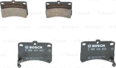 BOSCH 0 986 424 643 - Bremžu uzliku kompl., Disku bremzes ps1.lv