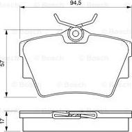 BOSCH 0 986 424 662 - Bremžu uzliku kompl., Disku bremzes ps1.lv