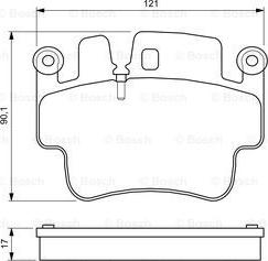 BOSCH 0 986 424 681 - Bremžu uzliku kompl., Disku bremzes ps1.lv