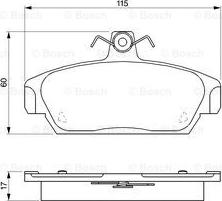 BOSCH 0 986 424 092 - Bremžu uzliku kompl., Disku bremzes ps1.lv