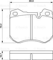 BOSCH 0 986 424 053 - Bremžu uzliku kompl., Disku bremzes ps1.lv