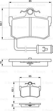 BOSCH 0 986 424 013 - Bremžu uzliku kompl., Disku bremzes ps1.lv