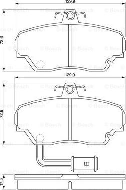 BOSCH 0 986 424 012 - Bremžu uzliku kompl., Disku bremzes ps1.lv