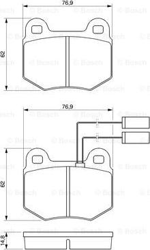 BOSCH 0 986 424 037 - Bremžu uzliku kompl., Disku bremzes ps1.lv