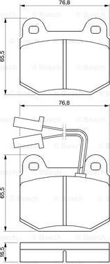 BOSCH 0 986 424 029 - Bremžu uzliku kompl., Disku bremzes ps1.lv