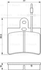 BOSCH 0 986 424 025 - Bremžu uzliku kompl., Disku bremzes ps1.lv