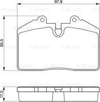 BOSCH 0 986 424 103 - Bremžu uzliku kompl., Disku bremzes ps1.lv