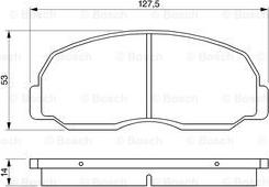 BOSCH 0 986 424 180 - Bremžu uzliku kompl., Disku bremzes ps1.lv