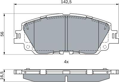 BOSCH 0 986 424 899 - Bremžu uzliku kompl., Disku bremzes ps1.lv