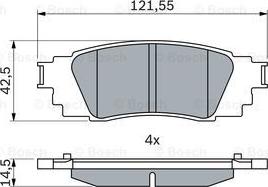 BOSCH 0 986 424 840 - Bremžu uzliku kompl., Disku bremzes ps1.lv