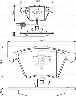 BOSCH 0 986 424 806 - Bremžu uzliku kompl., Disku bremzes ps1.lv