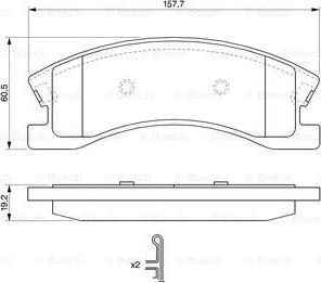 BOSCH 0 986 424 823 - Bremžu uzliku kompl., Disku bremzes ps1.lv