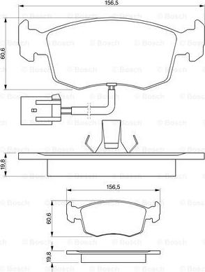 BOSCH 0 986 424 352 - Bremžu uzliku kompl., Disku bremzes ps1.lv