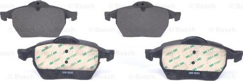 BOSCH 0 986 424 360 - Bremžu uzliku kompl., Disku bremzes ps1.lv