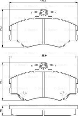 BOSCH 0 986 424 368 - Bremžu uzliku kompl., Disku bremzes ps1.lv