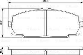 BOSCH 0 986 424 319 - Bremžu uzliku kompl., Disku bremzes ps1.lv