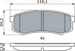 BOSCH 0 986 424 313 - Bremžu uzliku kompl., Disku bremzes ps1.lv