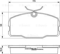 BOSCH 0 986 424 380 - Bremžu uzliku kompl., Disku bremzes ps1.lv