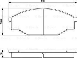 BOSCH 0 986 424 382 - Bremžu uzliku kompl., Disku bremzes ps1.lv