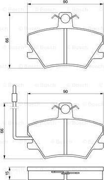 BOSCH 0 986 424 372 - Bremžu uzliku kompl., Disku bremzes ps1.lv