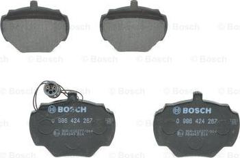 BOSCH 0 986 424 267 - Bremžu uzliku kompl., Disku bremzes ps1.lv