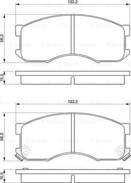 BOSCH 0 986 424 202 - Bremžu uzliku kompl., Disku bremzes ps1.lv