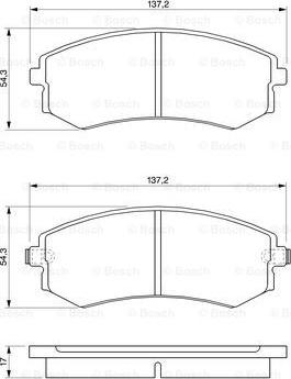 BOSCH 0 986 424 215 - Bremžu uzliku kompl., Disku bremzes ps1.lv