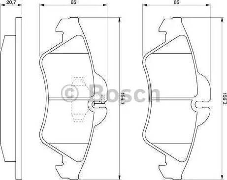 BOSCH 986424218 - Bremžu uzliku kompl., Disku bremzes ps1.lv