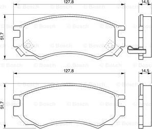 BOSCH 0 986 424 733 - Bremžu uzliku kompl., Disku bremzes ps1.lv