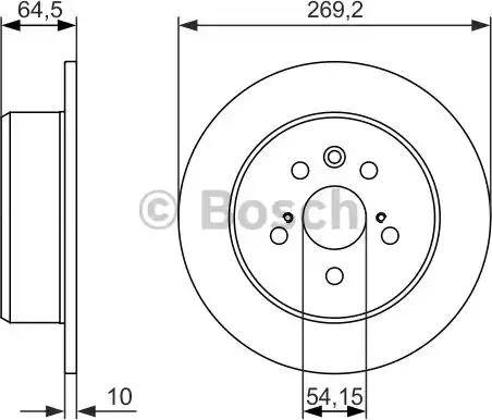 BOSCH 0 986 479 992 - Bremžu diski ps1.lv