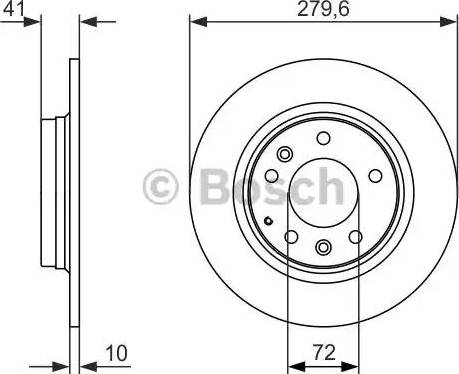 BOSCH 0 986 479 949 - Bremžu diski ps1.lv