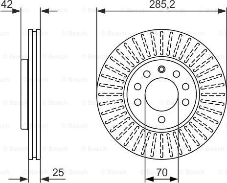 BOSCH 0 986 479 946 - Bremžu diski ps1.lv