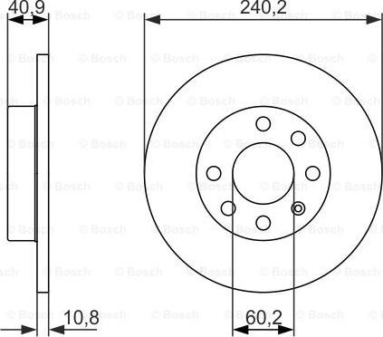 BOSCH 0 986 479 959 - Bremžu diski ps1.lv