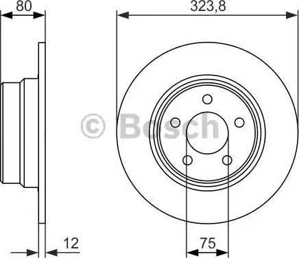 BOSCH 0 986 479 954 - Bremžu diski ps1.lv