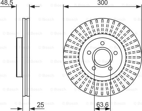 BOSCH 0 986 479 956 - Bremžu diski ps1.lv