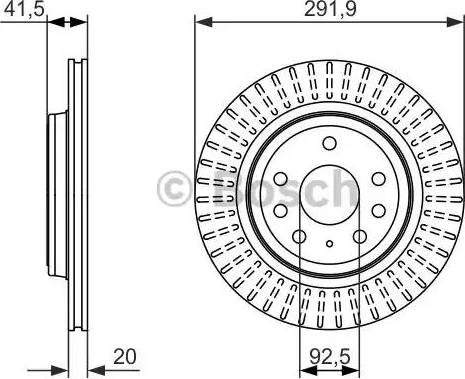 BOSCH 0 986 479 950 - Bremžu diski ps1.lv