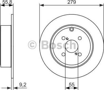 BOSCH 0 986 479 951 - Bremžu diski ps1.lv