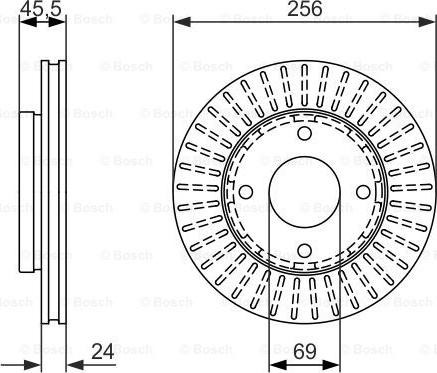 BOSCH 0 986 479 958 - Bremžu diski ps1.lv