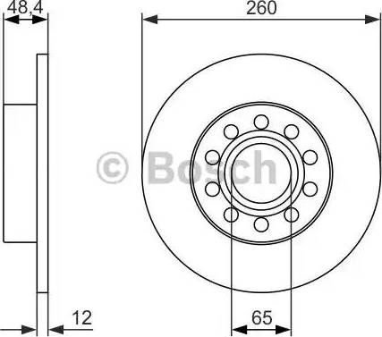 BOSCH 0 986 479 952 - Bremžu diski ps1.lv