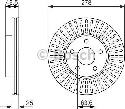 BOSCH 0 986 479 957 - Bremžu diski ps1.lv