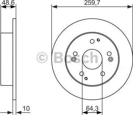 BOSCH 0 986 479 964 - Bremžu diski ps1.lv