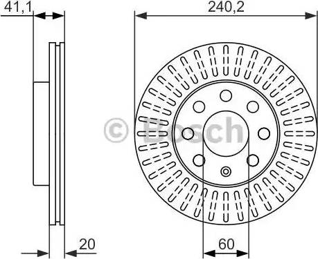 BOSCH 0 986 479 960 - Bremžu diski ps1.lv