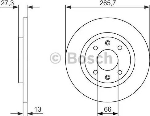 BOSCH 0 986 479 909 - Bremžu diski ps1.lv