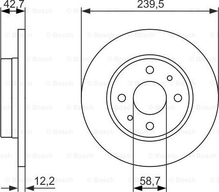 BOSCH 0 986 479 905 - Bremžu diski ps1.lv