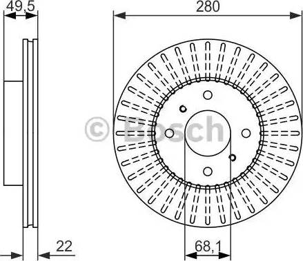 BOSCH 0 986 479 900 - Bremžu diski ps1.lv