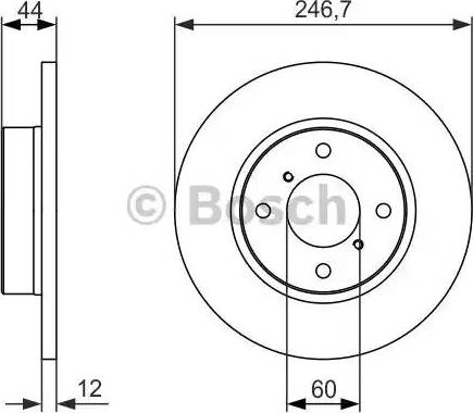 BOSCH 0 986 479 901 - Bremžu diski ps1.lv