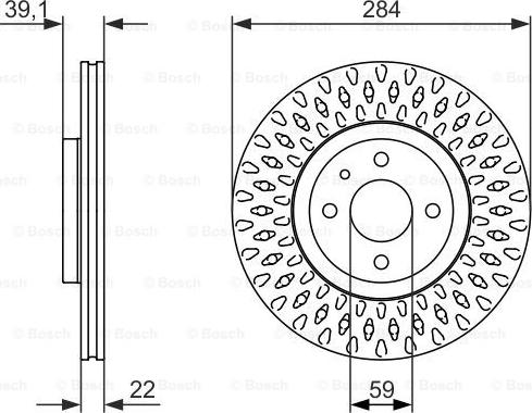 BOSCH 0 986 479 907 - Bremžu diski ps1.lv