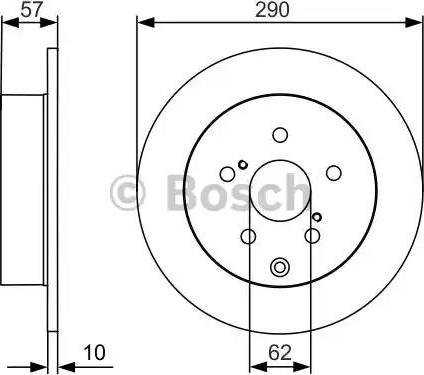 BOSCH 0 986 479 989 - Bremžu diski ps1.lv