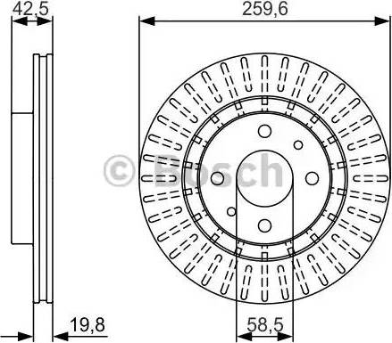 BOSCH 0 986 479 980 - Bremžu diski ps1.lv